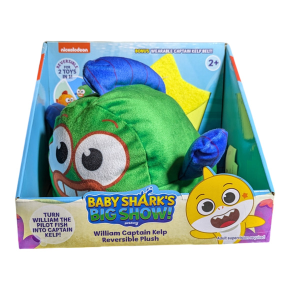 Baby Shark's Big Show! William Captain Kelp Sing & Snuggle Plush NIB - Picture 1 of 7